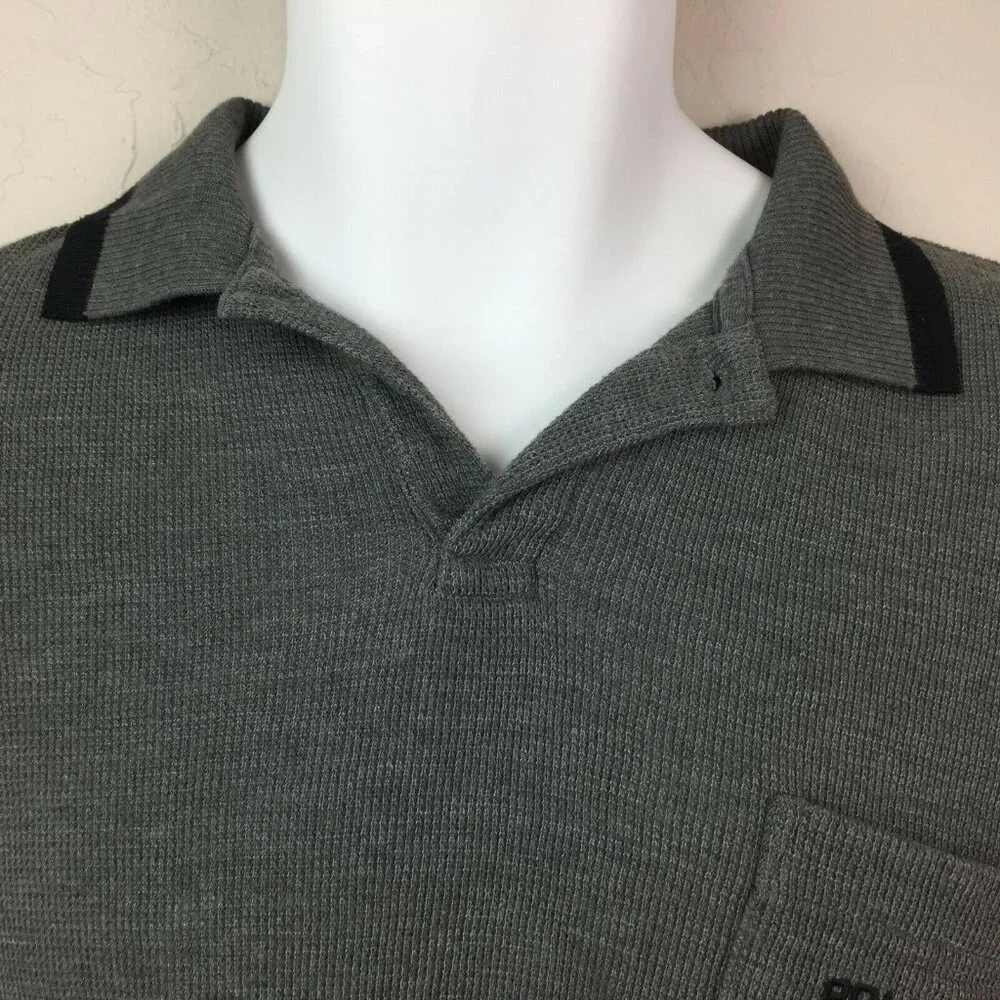 Polo Sport Ralph Lauren Mens Gray Short Sleeve Polo Shirt Size Medium